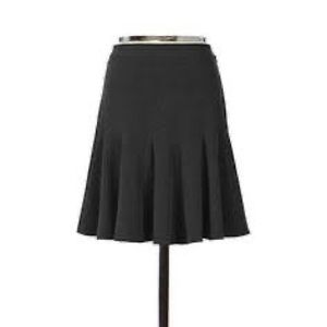 Anthropologie Elevenses Black Skirt Heart Print Lining 0/XS